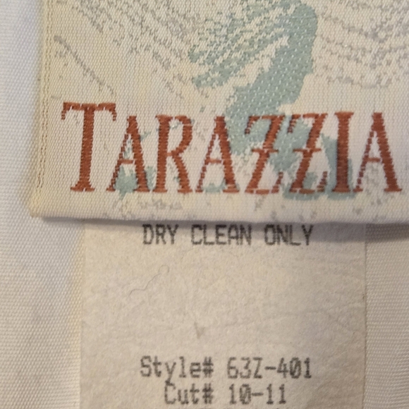 Tarazzia Victorian Romance Style Ivory Blouse Hand  Made Collar Pearl Coquette M - Picture 10 of 12